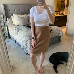 J. Crew Camel Pencil Skirt